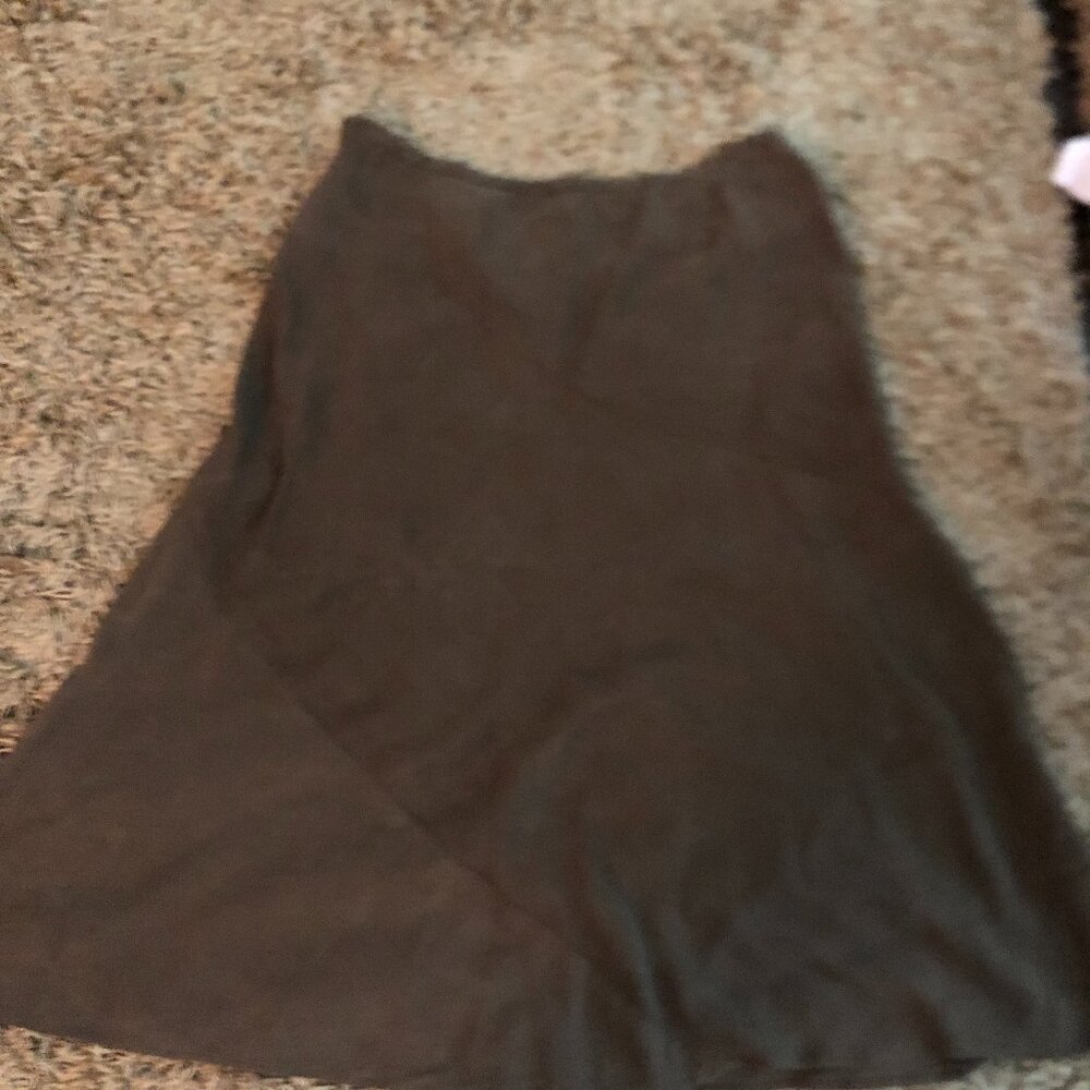 Liz Claiborne Peasant Brown maxi Skirt Size M